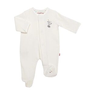 Magnetic Me Welcome Baby Velour Magnetic Footie. NWT. Size 6-9 months